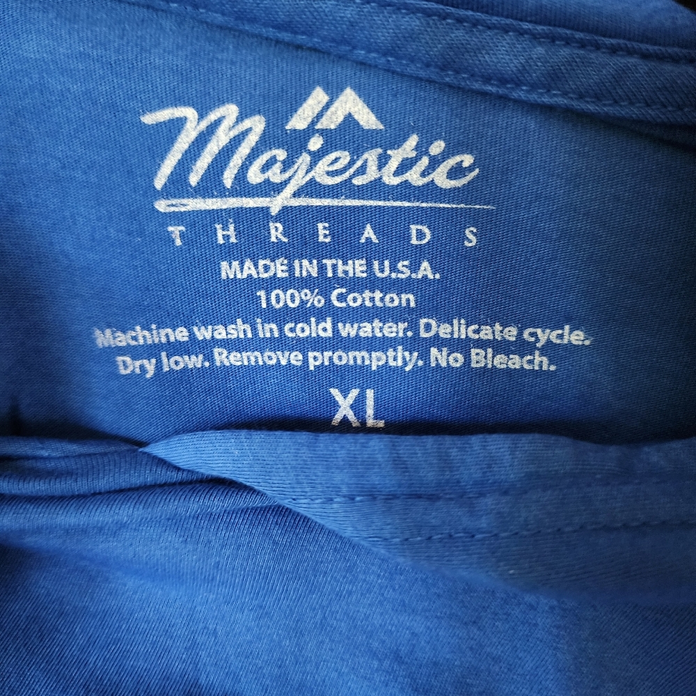 Brand New Majestic Threads Royal MLB LA Dodgers Ohtani Long Sleeve Hooded - Picture 4 of 5